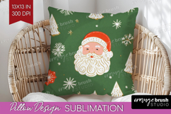 Retro Christmas Pillow Sublimation - Vintage Aesthetic Cover Product Image 1