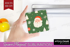 Retro Christmas Magnet Sublimation - Vintage Aesthetic PNG Product Image 1