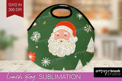 Retro Christmas Lunch Bag - Vintage Aesthetic Lunch Bug PNG Product Image 1