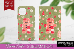 Retro Christmas Phone Case PNG - Vintage Aesthetic Case PNG Product Image 1