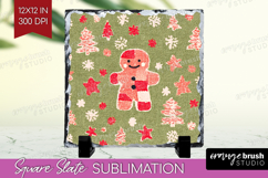 Retro Christmas Slate PNG - Vintage Aesthetic Square Slate Product Image 1