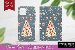 Retro Christmas Phone Case PNG - Vintage Aesthetic Case PNG Product Image 1