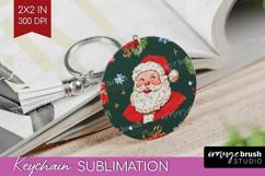 Retro Christmas Keychain PNG - Vintage Aesthetic Keychain Product Image 1