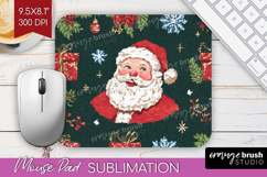 Retro Christmas Mouse Pad Sublimation - Vintage Aesthetic Product Image 1