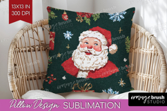 Retro Christmas Pillow Sublimation - Vintage Aesthetic Cover Product Image 1