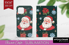Retro Christmas Phone Case PNG - Vintage Aesthetic Case PNG Product Image 1