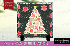 Retro Christmas Slate PNG - Vintage Aesthetic Square Slate Product Image 1
