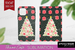 Retro Christmas Phone Case PNG - Vintage Aesthetic Case PNG Product Image 1