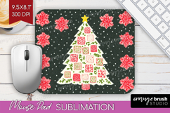 Retro Christmas Mouse Pad Sublimation - Vintage Aesthetic Product Image 1