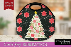 Retro Christmas Lunch Bag - Vintage Aesthetic Lunch Bug PNG Product Image 1