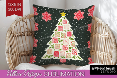 Retro Christmas Pillow Sublimation - Vintage Aesthetic Cover Product Image 1