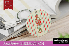 Retro Christmas Keychain PNG - Vintage Aesthetic Keychain Product Image 1