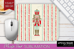 Retro Christmas Mouse Pad Sublimation - Vintage Aesthetic Product Image 1