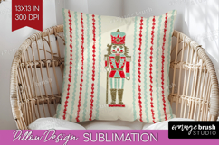 Retro Christmas Pillow Sublimation - Vintage Aesthetic Cover Product Image 1