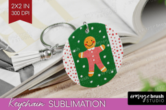 Retro Christmas Keychain PNG - Vintage Aesthetic Keychain Product Image 1