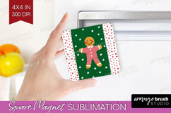 Retro Christmas Magnet Sublimation - Vintage Aesthetic PNG Product Image 1