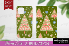 Retro Christmas Phone Case PNG - Vintage Aesthetic Case PNG Product Image 1