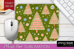 Retro Christmas Mouse Pad Sublimation - Vintage Aesthetic Product Image 1