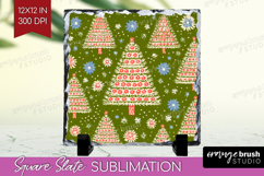 Retro Christmas Slate PNG - Vintage Aesthetic Square Slate Product Image 1