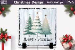 Christmas Tree Illustration | Christmas Slate Design Product Image 1