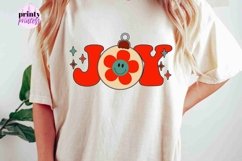 Joy Christmas Sublimation PNG - Retro Holiday png Product Image 2