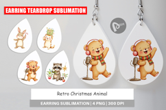 Earring Retro Christmas Animals Product Image 1