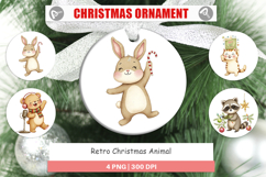 Ornament Retro Christmas Animals Product Image 1