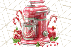 Retro Christmas Appliances Clipart PNG Product Image 2