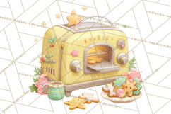 Retro Christmas Appliances Clipart PNG Product Image 4