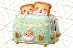 Retro Christmas Appliances Clipart PNG Product Image 4
