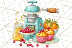 Retro Christmas Appliances Clipart PNG Product Image 2