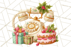 Retro Christmas Appliances Clipart PNG Product Image 4