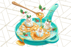 Retro Christmas Appliances Clipart PNG Product Image 4