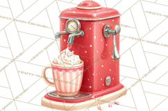 Retro Christmas Appliances Clipart PNG Product Image 3