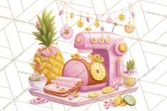 Retro Christmas Appliances Clipart PNG Product Image 5