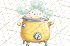Retro Christmas Appliances Clipart PNG Product Image 3