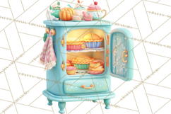 Retro Christmas Appliances Clipart PNG Product Image 5