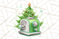Retro Christmas Appliances Clipart PNG Product Image 4
