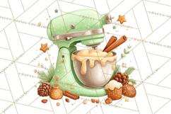 Retro Christmas Appliances Clipart PNG Product Image 2