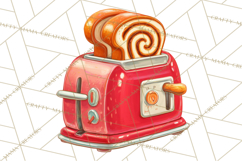Retro Christmas Appliances Clipart PNG Product Image 5