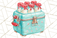 Retro Christmas Appliances Clipart PNG Product Image 5