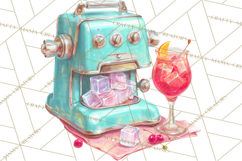 Retro Christmas Appliances Clipart PNG Product Image 5