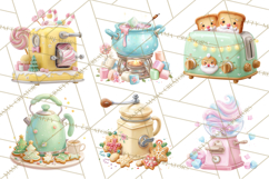 Retro Christmas Appliances Clipart PNG Product Image 9