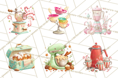 Retro Christmas Appliances Clipart PNG Product Image 2
