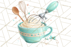 Retro Christmas Appliances Clipart PNG Product Image 3