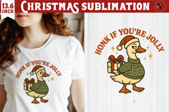 Retro Christmas sublimation | Funny Christmas clipart Product Image 1