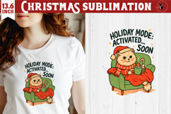 Retro Christmas sublimation | Funny Christmas clipart Product Image 1