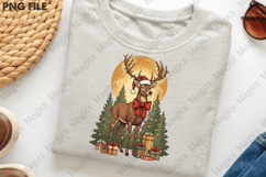 Retro Christmas Deer PNG Product Image 3