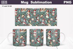 Christmas Snowman Wrap | Christmas Mug Sublimation Product Image 1