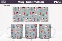 Christmas Snowman Wrap | Christmas Mug Sublimation Product Image 1